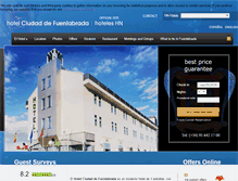 Tablet Screenshot of hotelciudadfuenlabrada.com